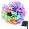 SUAVER Catena Luminosa, 21ft 50LED Luci Stringa solare Luci in fiore Ghirlanda LED Impermeabili Luci Decorative per Porta Giardino Patio Balcone Corridoio Feste 8 Modalità (Multicolore)