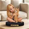 AGEUIRPOD Figurina Personalizzata con Foto, Statuetta Cartoon Stile Personalizzata Decorazione da Scrivaniain Acrilico, Idee Regalo Personalizzato per Coppia Famiglia Regali Compleanno Donna Uomo
