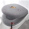 XINDUO Copriwater Cuscino Warm Toilet,Sedile del Water Peluche per la casa invernale-B-13,Spessa e Morbida Copriwater in Tessuto
