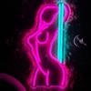 Generic QILAND - Insegna al neon con donna sexy, super luminosa, in acrilico, fatta a mano, luce al neon, dimensioni 20,8 x 39,9 cm, insegna posteriore per vetrine, negozi, birrerie, discoteche, regalo di