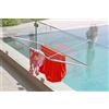 Metal f.a.r. Metalfar Stendi Balcony da balcone zincato cromato lucido, manici zincati, tubolare 16mm, 105x55x29 cm