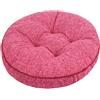 uyeoco Set di 4/2/1 Cuscini Rotondi per Sedie Cucina, 40x40/45x45 per Sedie da Pranzo,Esterno, Giardino, Cucina, Ufficio, Soggiorno(A12,1PCS_45X45CM)