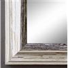 Artecentro cornice per quadri tele - shabby chic bianco-colore in legno varie misure offerta (bianco/marrone, 24x30)