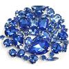 Brillabenny 58 Pietre CASTONI Strass da Cucito Mix Cristallo CABOCHON Rhinestone Decori Accessori Bijoux Abito (Light Blue)