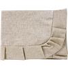SaRani Tovaglia Tavola Copritavola Plastificata Cerata Loneta Antimacchia Cucina Sala Tinta Unita Balza 6 posti e 12 posti (12 posti, Beige)