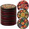 Pullmer Coperchi per barattoli 82 mm, coperchi a vite, coperchi Twist-Off (ricamo MIX, 50 pezzi)