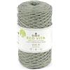 Merceria Pour Toi... Filato NOVA VITA 4 - DMC - Uncinetto Maglia Macramé 250 g - 200 m | Filato in cotone riciclato | (128 Verdone lurex)