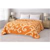 Corredocasa Copriletto Piquet Leggero Primaverile, Matrimoniale, Anallergico, Antiacaro, Traspirante Puro Cotone Lavabile in Lavatrice per Casa Letto, Coperta Made in Italy (Arancione)