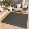 TAPISO Mono Quadrato Tappeto a Pelo Corto Design Moderno Grigio Scuro Design Unicolour Tappeto Soggiorno Camera da Letto Sala da Pranzo per Adulti Cucina Resistente all'aperto Oeko-Tex 160 x 160 cm