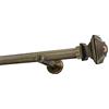 Sento Kit Bastone per Tende in metallo 25mm Ottone Antico Modern Montaggio Muro 180 cm (1x180cm) BAROCCO