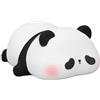 Pyhodi Simpatica Luce Notturna Panda, Lampada Morbida a LED con Regolazione della luminosità Trifase, Lampada in Silicone Panda per Bambini, Lampada Touch Ricaricabile da Comodino per