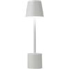 PYRAMIDEA Lampada da Tavolo Ricaricabile senza fili con Presa USB, 3 colori, Led regolabile, Bianco LRP11B