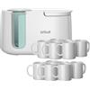 Cricut Starter kit con pressa a caldo per tazze e 12 tazze in ceramica vuote (bianco, 350 ml)