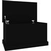 vidaXL Contenitore Portaoggetti Nero 70x40x38 cm Legno Multistrato, Contenitore portaoggetti, Scatola portautensili, Contenitore di conservazione