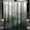 Lerores - Tenda per doccia e vasca da bagno, 240x180 cm, in tessuto resistente alla muffa, con orlo pesante impermeabile, lavabile, in poliestere, con 16 occhielli e anelli per doccia, per bagno e