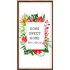 MG Design Cornice 50 x 100 cm - colore Marrone, in legno, con vetro acrilico - da appendere in verticale o in orizzontale, senza sfondo, per foto, poster, puzzle