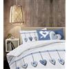 Il Gruppone Passione Casa Copripiumino 100% Cotone Sacco e Federe Prodotto Italiano con Stampe Moderne in Morbido Cotone Disegni Moderni in più Colori - Cuori Blu - Matrimoniale