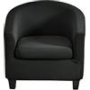 CHNSHOME Copripoltrona Coprisedili Poltroncina club 2 pezzi Copripoltrona 1 posto Fodera per poltrona Chesterfield 1 posto cocktail Sedia Coprisedie per bar Tullsta Nero