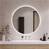 Tulup Specchio Rotondo Ø 70 cm Vetro Temperato al Bagno da Parete Salone Camera da Letto - Luce Freddo LED