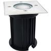 Planetitaly [Faretto quadrato calpestabile led IP65] Illuminazione esterni incasso terreno pavimento luce giardino viale segnapassi carrabile a tenuta stagna GU10 230Vac (luce 3000K)