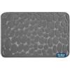 WohnDirect Tappeto da Bagno Grigio 50 x 80 cm - Memory Foam - Antiscivolo e Lavabile