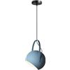 KXKLGWHN Lampada a sospensione a testa singola E27, lampada a sospensione moderna e minimalista in ferro battuto, paralume in metallo colorato, apparecchi di illuminazione per la decorazione del soffi