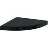 vidaXL Scaffale Angolare a Parete Nero Lucido 35x35x3,8 cm in MDF