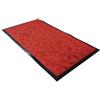 Comart - Tappetino Asciugapassi Victor - 45x75 cm - Zerbino in PVC per Ingresso Esterno o Interno - Base Antiscivolo - Sottile - Fuori Porta per Entrata - Design in 3D - Rosso - Decoro Foglie