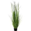 Arnusa Pianta artificiale di erbe 120 cm erba di pampa vaso piante artificiali da interno Decorazione del soggiorno quanto reale verde erba di canna