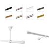 MDEKOR Bastone Per Tende 160 cm, Singolo, Bianco, Montato A Parete/Soffitto
