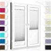 Concept Crystal Concept Blinds Tenda plissettata personalizzata con foratura - Collezione Premium 18 colori di tessuto - Montaggio da avvitare - Montaggio facile e veloce - Tende plissettate