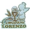 ARDITO MICHELE SCRITTA PRIMA COMUNIONE POLISTIROLO PERSONALIZZATA CON NOME MASCHIO FEMMINA COLORE ORO STANDARD