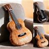 XIAO.Z Chitarra classica personalizzata a forma di cuscino a tema musica amante chitarristi regali, nome personalizzato 2D stampato strumento musicale chitarra gettare cuscino divano cuscini decorativi
