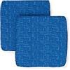 PARAMAISON Cuscini Coprisedia Shabby Chic Unito, Set da 2 pezzi, Imbottito, con Fascia Elastica, Sfoderabile, 40x40 cm, Vari Colori