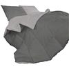 IlGruppone Piumino Invernale Caldo piumone 3 Misure Double Face Microfibra Anallergico - Tortora/Panna - 1 Piazza