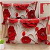 PETTI Artigiani Italiani - Coppia di Federe Cuscino 50x70 cm in Microfibra, Cuscini Arredo Camera da Letto, Divano, Salotto, Set 2 Fodere Copricuscino, Federa Floreale 05 14, 100% Made in Italy