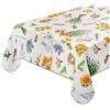 emmevi Tovaglia Tavolo Interno Esterno Antimacchia Bordata Copritavolo Lavanda Shabby Chic 135x230 Cm