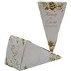 PV Grafik Pz 24 Cono Portariso Matrimonio Personalizzato, Cono Portariso Chiuso Matrimonio Personalizzato, Personalizza e seleziona la quantità desiderata. (Matrimonio 6)