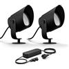 Philips Hue Lily XL Set base con 2 faretti da giardino (Antracite) - Luce bianca e colorata - Include cavo di alimentazione - Illuminazione da giardino - Hue White and Color Ambiance