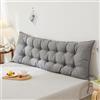 Generic C,90x50cm, Cuscino da Lettura Schienale Testata Letto Divano Grande Rettangolare Cuscino Schienale Cuscino Lettura Testiera Lavabile Cuscino da Parete per Divano Letto
