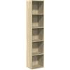 vidaXL Libreria Rovere Sonoma 40x30x189 cm in Legno Multistrato, scaffale per Libri, scaffale, scaffale Contenitore, armadietto portaoggetti