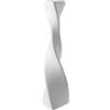 BestAlice Vaso da terrazzo alto e sottile, vaso decorativo in ceramica moderna a spirale per centrotavola, vaso bianco creativo per scaffale, decorazione della casa, bianco