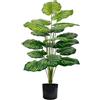 YJWZ Palma Artificiale in Vaso Piante Finte da Interno ed Esterno con Foglie Realistiche Pianta Finta Tropicale Areca per Decorare Casa,Ufficio Giardino Soggiorno e Tavolo (Melo da 73 cm)
