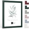 Bildershop-24 Cornice portafoto moderna stabile Dalia verde abete verde scuro 20 x 28 cm cornice per foto certificati, poster colore e dimensioni a scelta