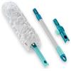 Leifheit SUPERDUSTER XL Pro Reach Set, spolverino lungo estensibile con manico lungo 43 cm, lavabile fino a 50 volte, microfibra, spolverino telescopico, lavabile, non da buttare
