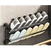 MRMRMNR Scarpiera a Muro, Portascarpe Pieghevole A 2 Livelli Portascarpe da Porta Salvaspazio Senza Forare Portascarpe da Parete, Tubi in Plastica e Metallo, Armadio Ingresso Cucina Bagno