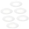 Ledvion - 6X Faretti LED da Incasso, Dimmerabili, 5W, 2700K, Ø84mm, IP65, Bianco, 5 Anni di Garanzia