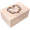 Creative Deco Il tuo Testo Personalizzata Scatola Regalo di Legno | Personalizzato Scatola dei Ricordi | Per Donna, Uomo e Coppie | Stampa a colori | Per Compleanno, Pasqua, Feste | Fiore