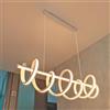 maolo Lampadario LED Moderno ed Elegante - Design Contemporaneo a Spirale, 60W, 4800LM, Dimmerabile, Bianco, 3 Tonalità di Luce CCT3, per Cucina, Camera da Letto, Sala da Pranzo