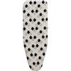Wxlmom Copriasse Da Stiro 120X40 Nero Beige Copertura Asse Da Stiro In Cotone, Con Riflettore Termico, Imbottitura Spessa In Foam E Con Elastico,Resistente Al Calore Fino A 211℃